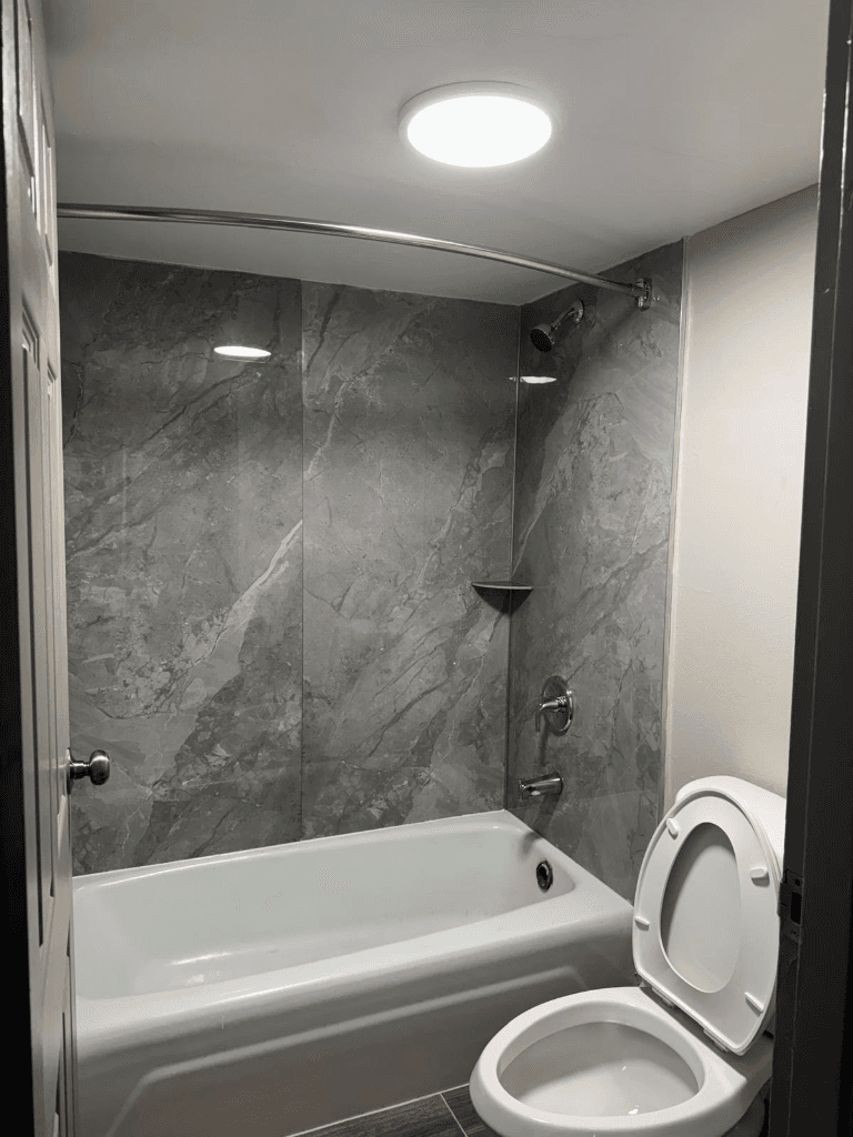 Express Inn Montgomery renovated bathroom
